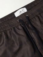 Mr P. - Straight-Leg Floral-Print Swim Shorts - Brown