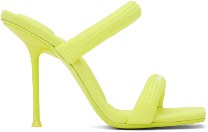 Photo: Alexander Wang Yellow Julie 105mm Nylon Tubular Heeled Sandals