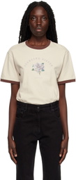 Ernest W. Baker SSENSE Exclusive Off-White Sterling Silver T-Shirt