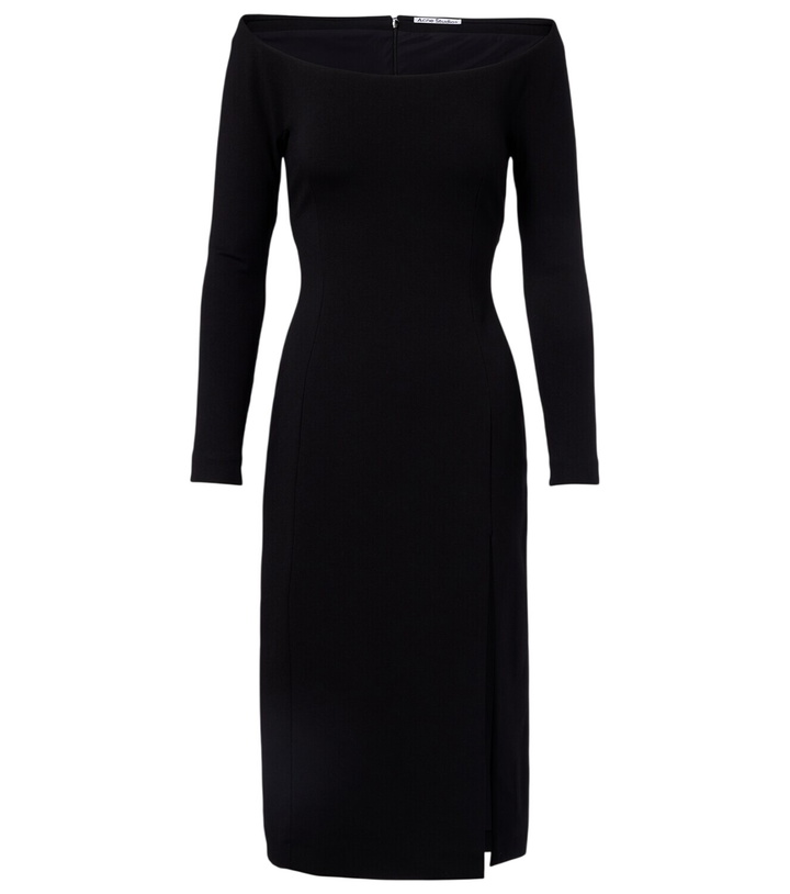 Acne Studios Black Long Sleeve Midi Dress Acne Studios
