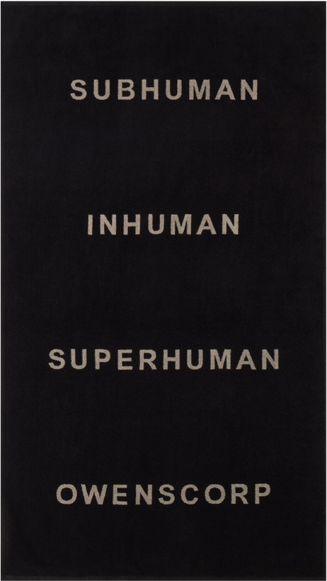 Photo: Rick Owens Black Beach Towel