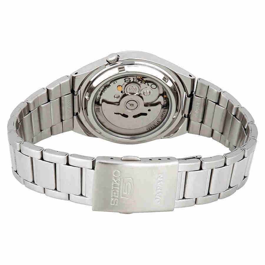 Seiko men's automatic watch with day and date display hotsell