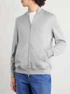 Brunello Cucinelli - Cashmere-Blend Zip-Up Sweatshirt - Gray