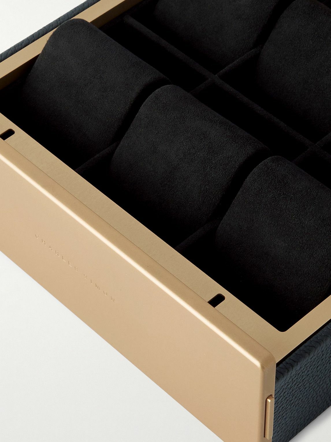 Charles Simon - Spence Full-Grain Leather Six-Piece Watch Case
