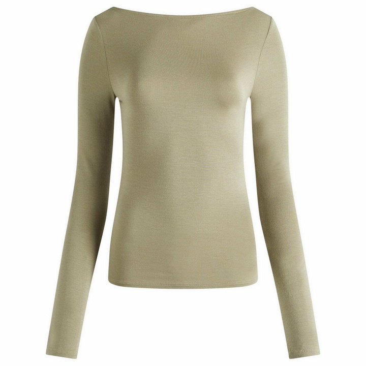 Photo: Joah Brown Women's Boatneck Long Sleeve Top in Sage