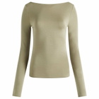 Joah Brown Women's Boatneck Long Sleeve Top in Sage