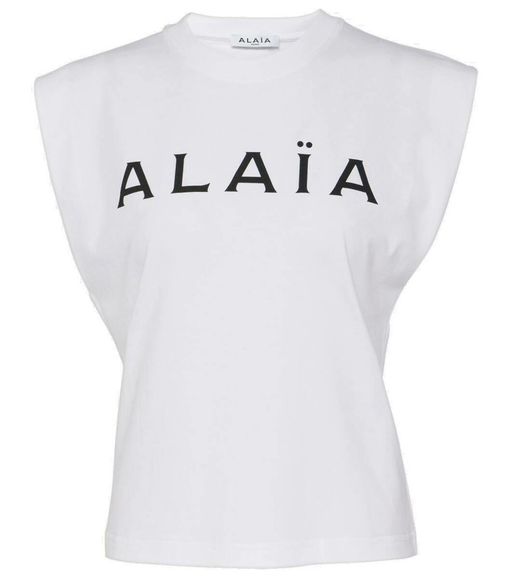 Photo: Alaïa Logo cotton jersey T-shirt
