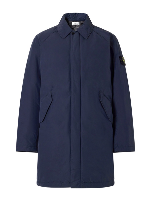 Photo: Stone Island - Micro Reps Shell Coat - Blue