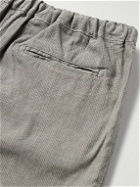 Massimo Alba - Key West Straight-Leg Striped Cotton and Linen-Blend Trousers - Gray