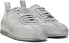Ann Demeulemeester White & Gray Siru Low-Top Boxing Sneakers
