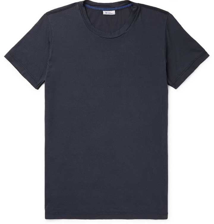 Photo: SCHIESSER - Josef Garment-Dyed Cotton-Jersey Pyjama T-Shirt - Black