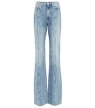 Alessandra Rich Paneled high-rise flared jeans