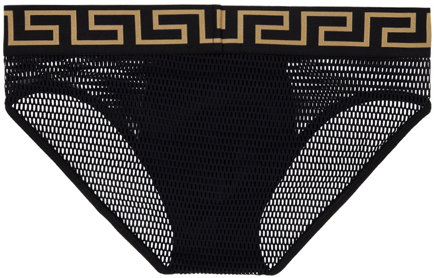 Versace Underwear: Black Greca Boxers