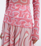 Pucci Onda tulle top