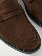 VINNY's - Townee Suede Penny Loafers - Brown