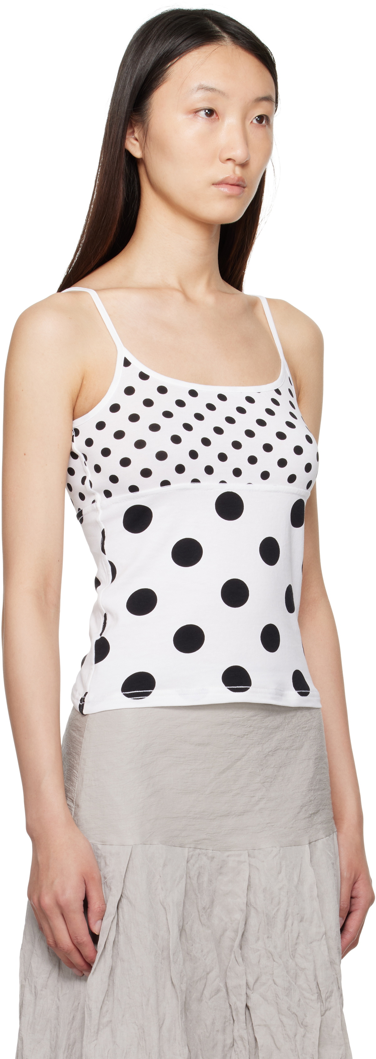 Paloma Wool White & Black Soleil Reversible Tank Top Paloma Wool