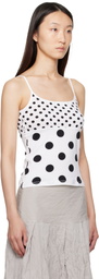 Paloma Wool White & Black Soleil Reversible Tank Top