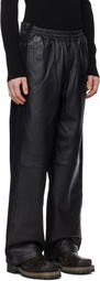 Diesel Black P-Ochs Leather Pants