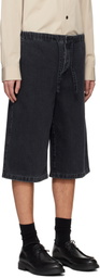 Rier Black Bermuda Denim Shorts
