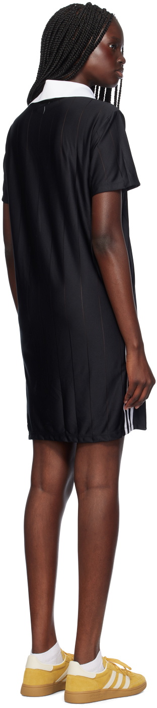 adidas Originals Black Adicolor 3-Stripes Pinstripe Minidress