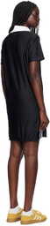 adidas Originals Black Adicolor 3-Stripes Pinstripe Minidress