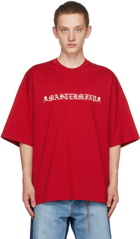 mastermind JAPAN Red Rubbed T-Shirt