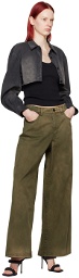 Alexander Wang Khaki Five-Pocket Trousers