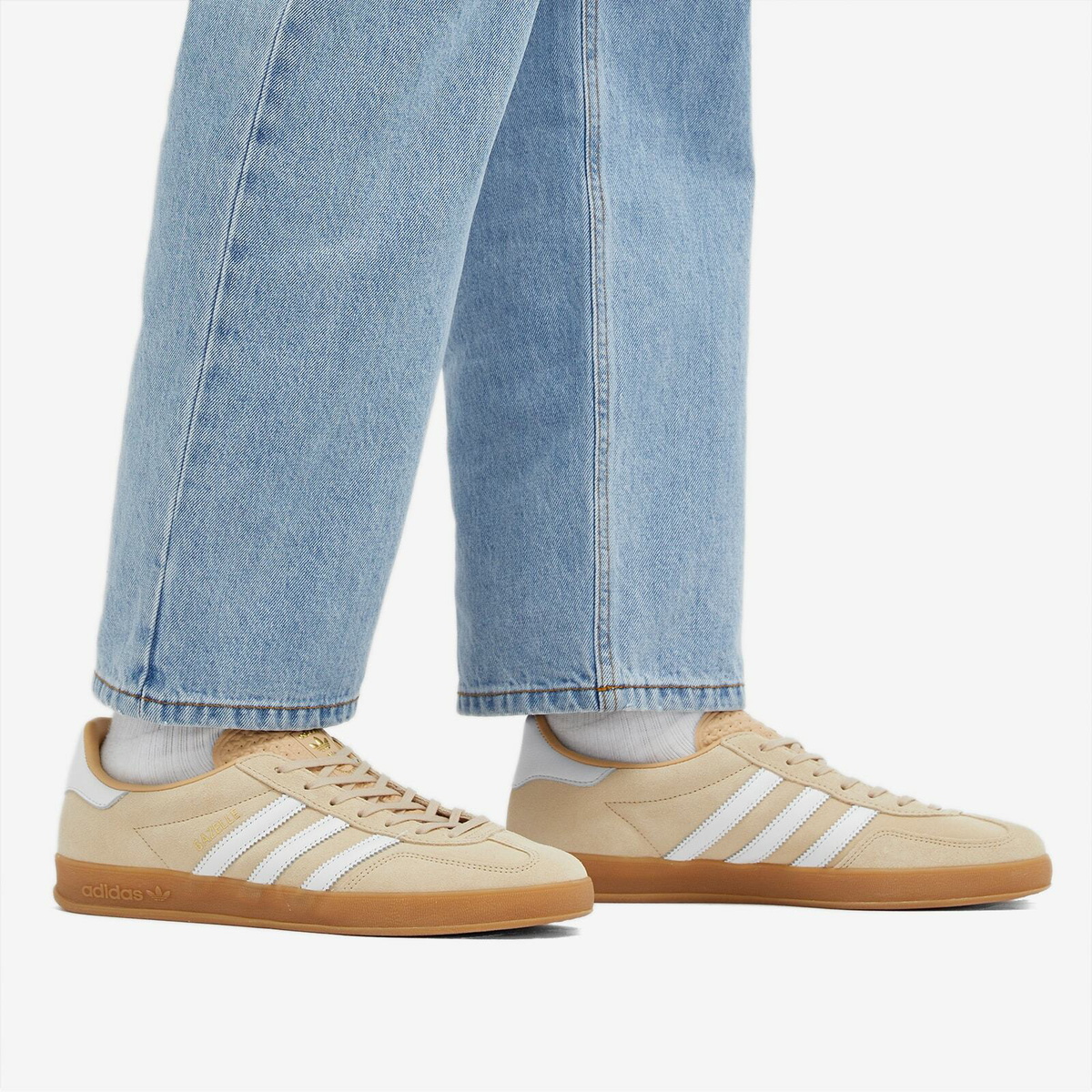 国内配送 adidas GAZELLE FTWR WHITE/POWE/GUM Adidas Gazelle Indoor W in Magic Beige/Ftwr White/Gum adidas