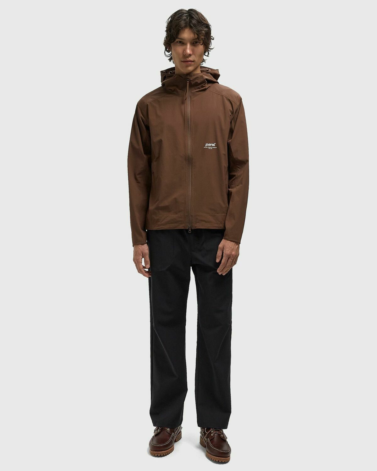 Parel studios Teide Jacket Brown Mens Windbreaker