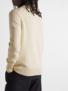 Alexander McQueen - Logo-Jacquard Cotton Sweater - Neutrals