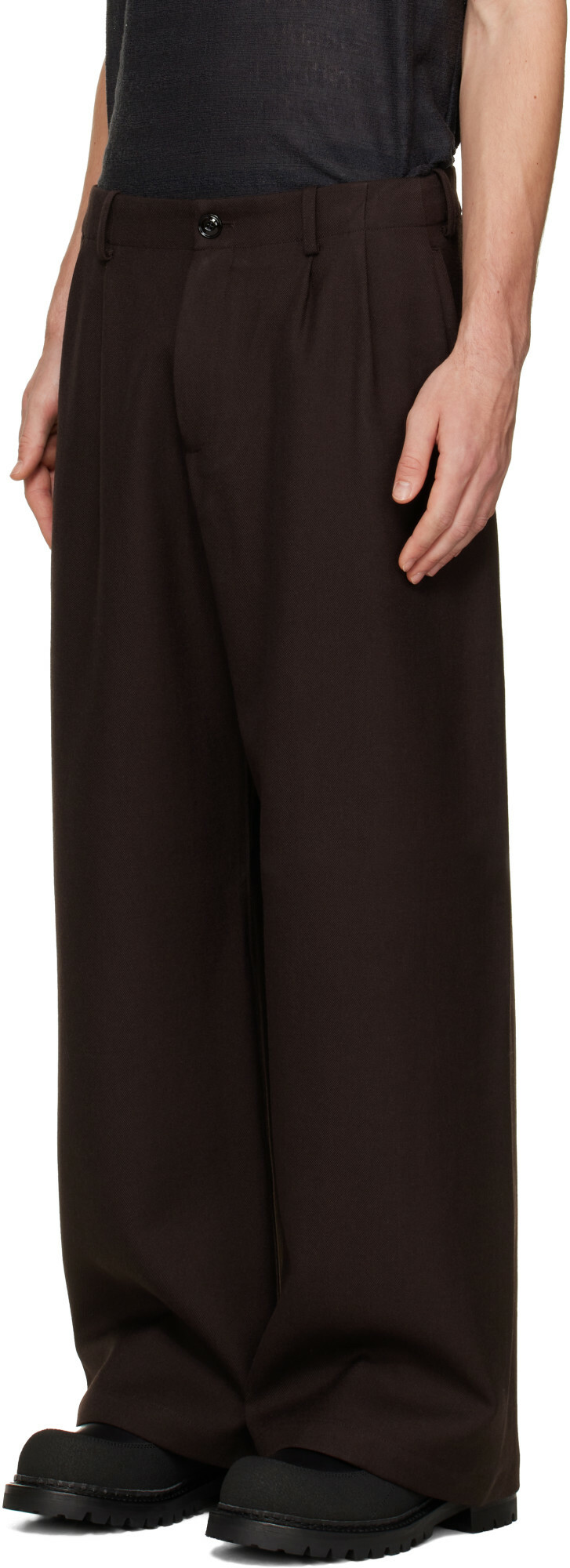 OUR LEGACY Brown Bridge Chino Trousers