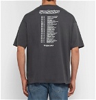 Balenciaga - Oversized Printed Cotton-Jersey T-Shirt - Gray