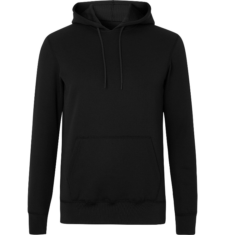 Photo: Reigning Champ - Quilted Polartec Power Air Hoodie - Black
