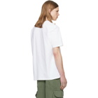 BALMAIN White Embroidered 'Balmain Paris' T-shirt