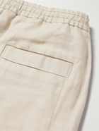 Zegna - Straight-Leg Oasi Linen Drawstring Shorts - Neutrals