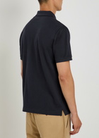 Gant Logo-embroidered Piqué Cotton Polo Shirt Navy