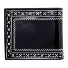 Thom Browne Black Embroidered Trompe LOeil Bifold Wallet
