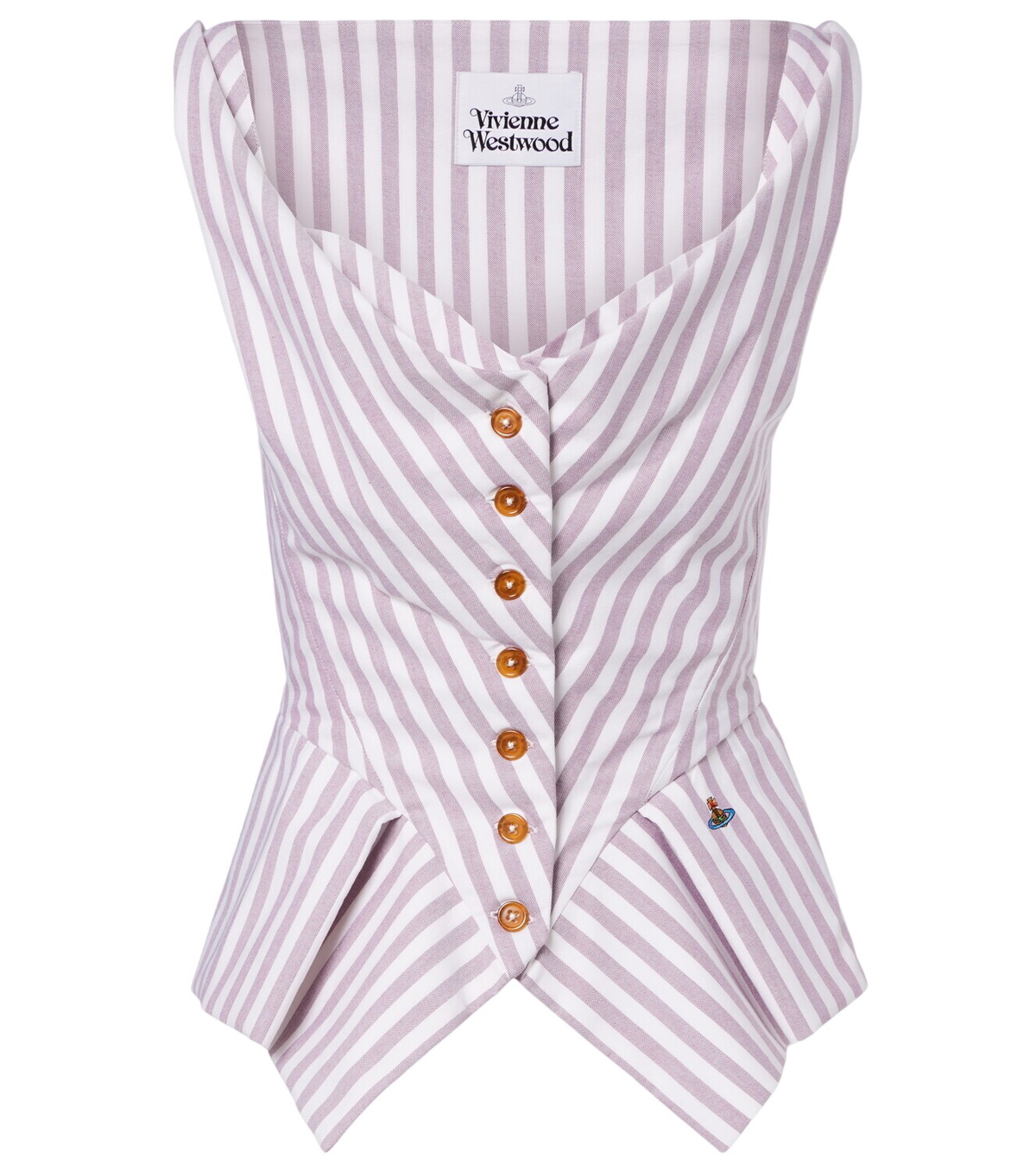 VIVIENNE WESTWOOD - Gexy Fitted Cotton Lace-up Shirt Vivienne Westwood