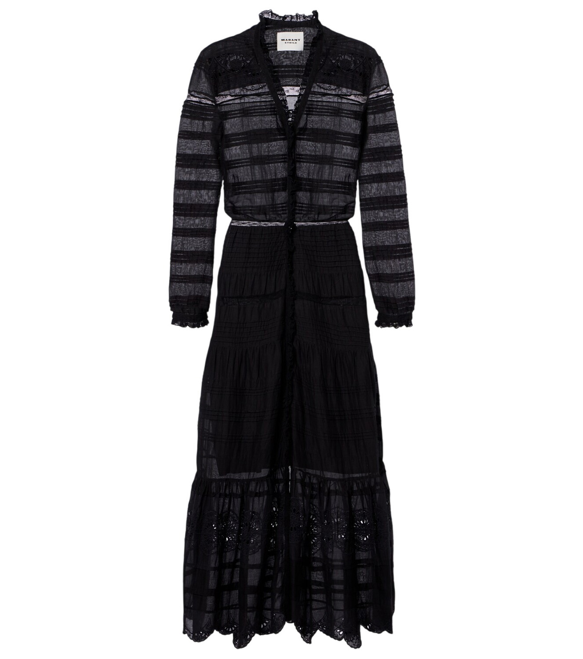 Isabel Marant Etoile Black Melia Midi Dress Isabel Marant Etoile