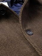Corridor - Herringbone Wool Coat - Brown