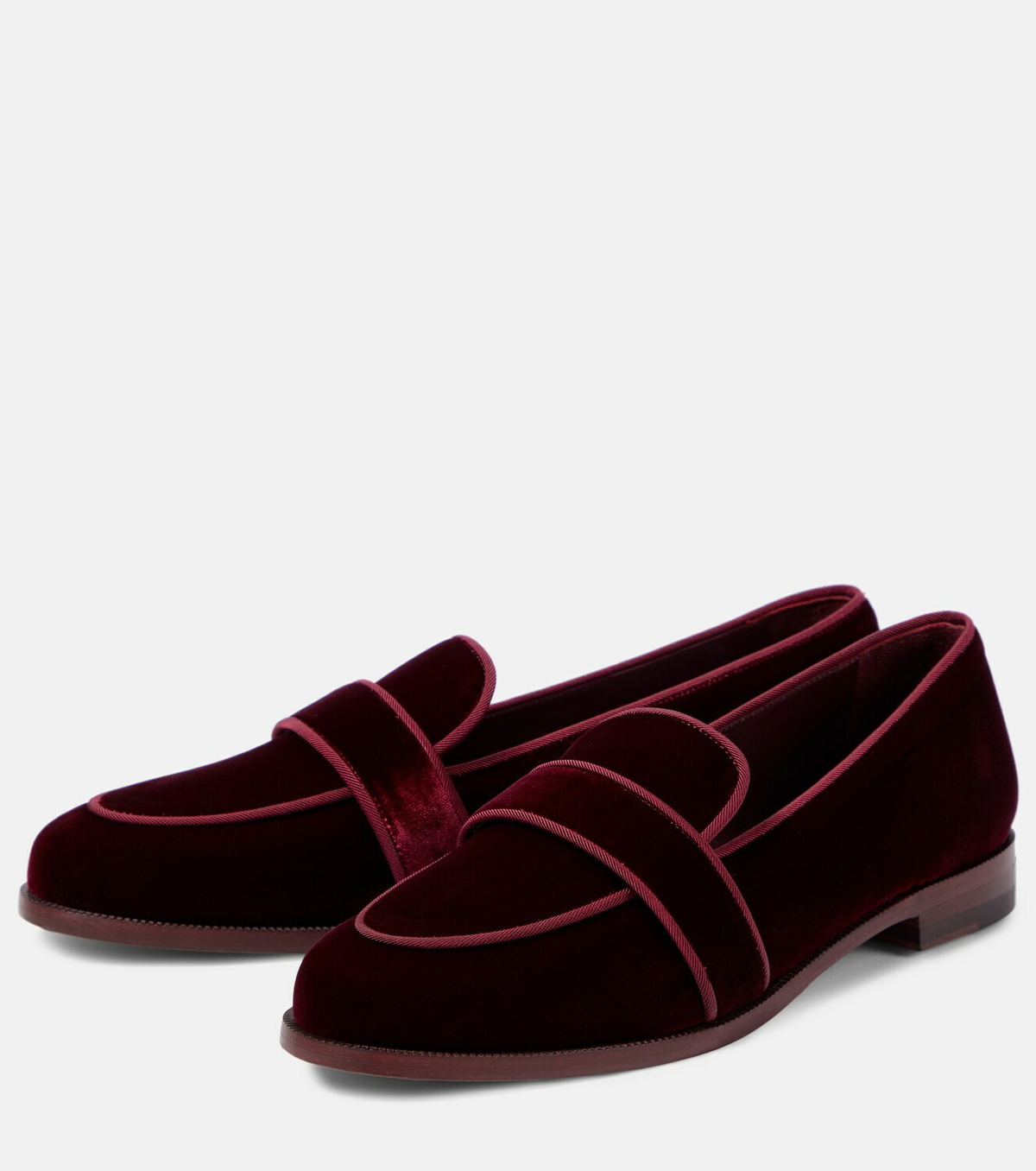 Aquazzura Martin velvet loafers