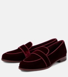 Aquazzura Martin velvet loafers