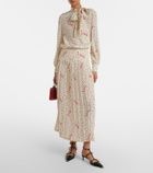 Valentino Plus De Pois silk crêpe de chine shirt