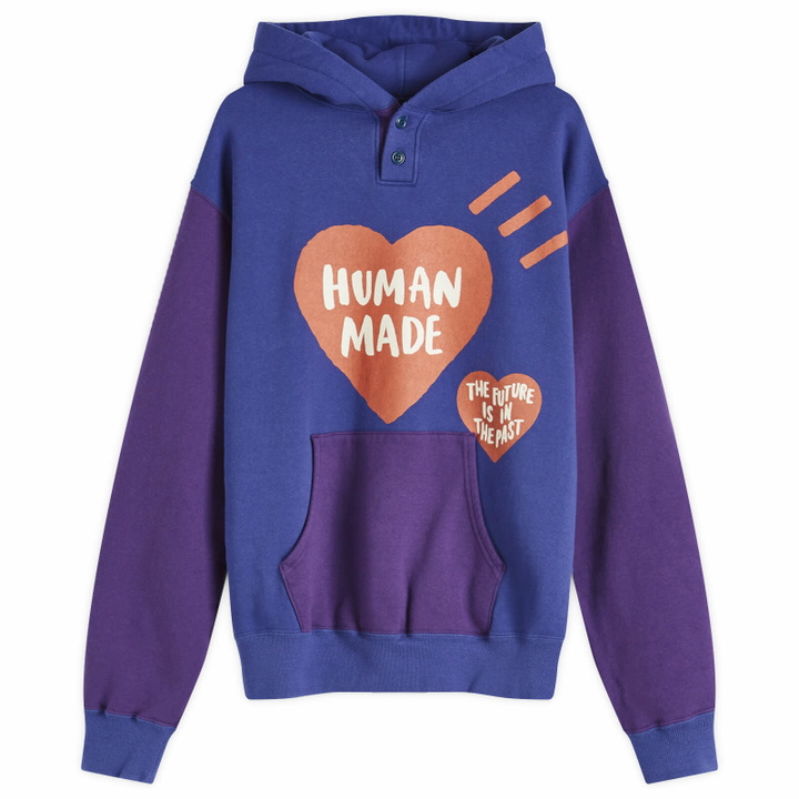 Photo: Human Made Men's Colorblock Hoodie in Navy