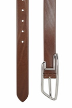 Diesel 3cm belt in pull-up leather - Belts Womens in Brown
