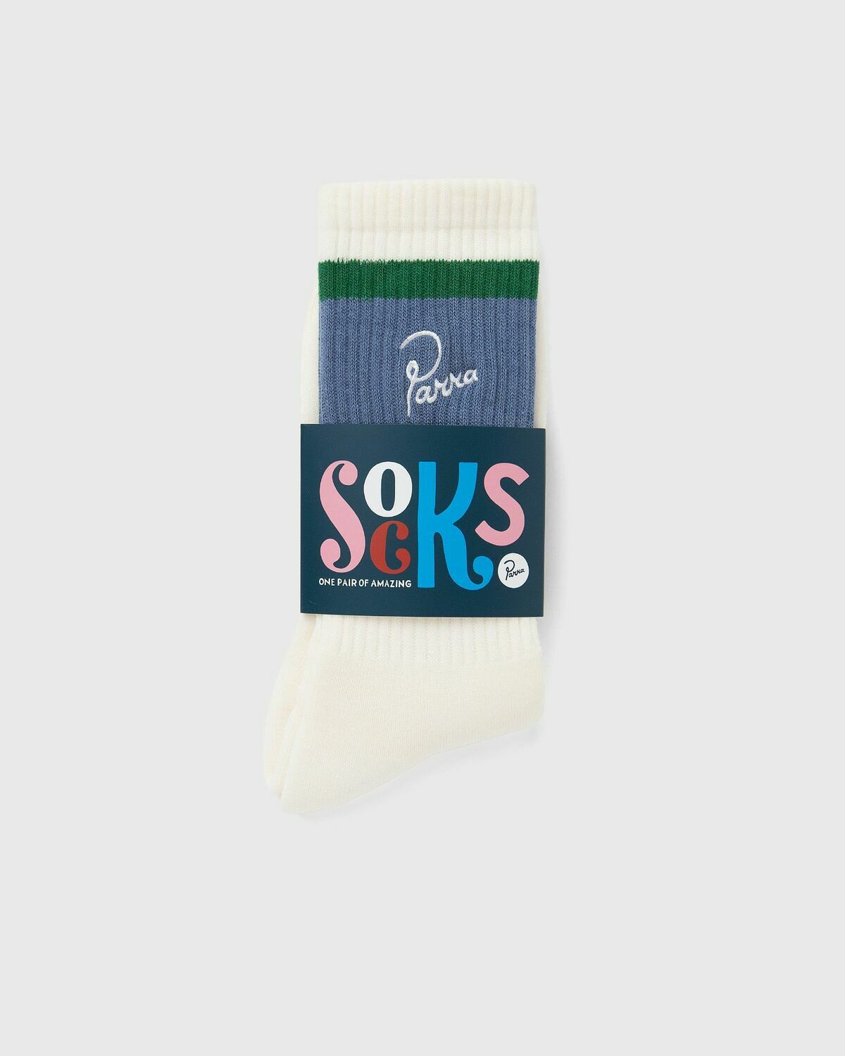 SIGNATURE STRIPED CREW SOCK