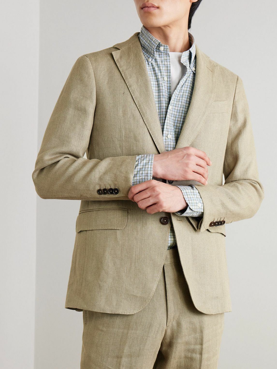 Sid Mashburn - Kincaid No. 2 Linen Hopsack Suit Jacket - Neutrals