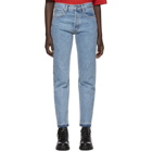 Helmut Lang Blue New Crop Straight Jeans