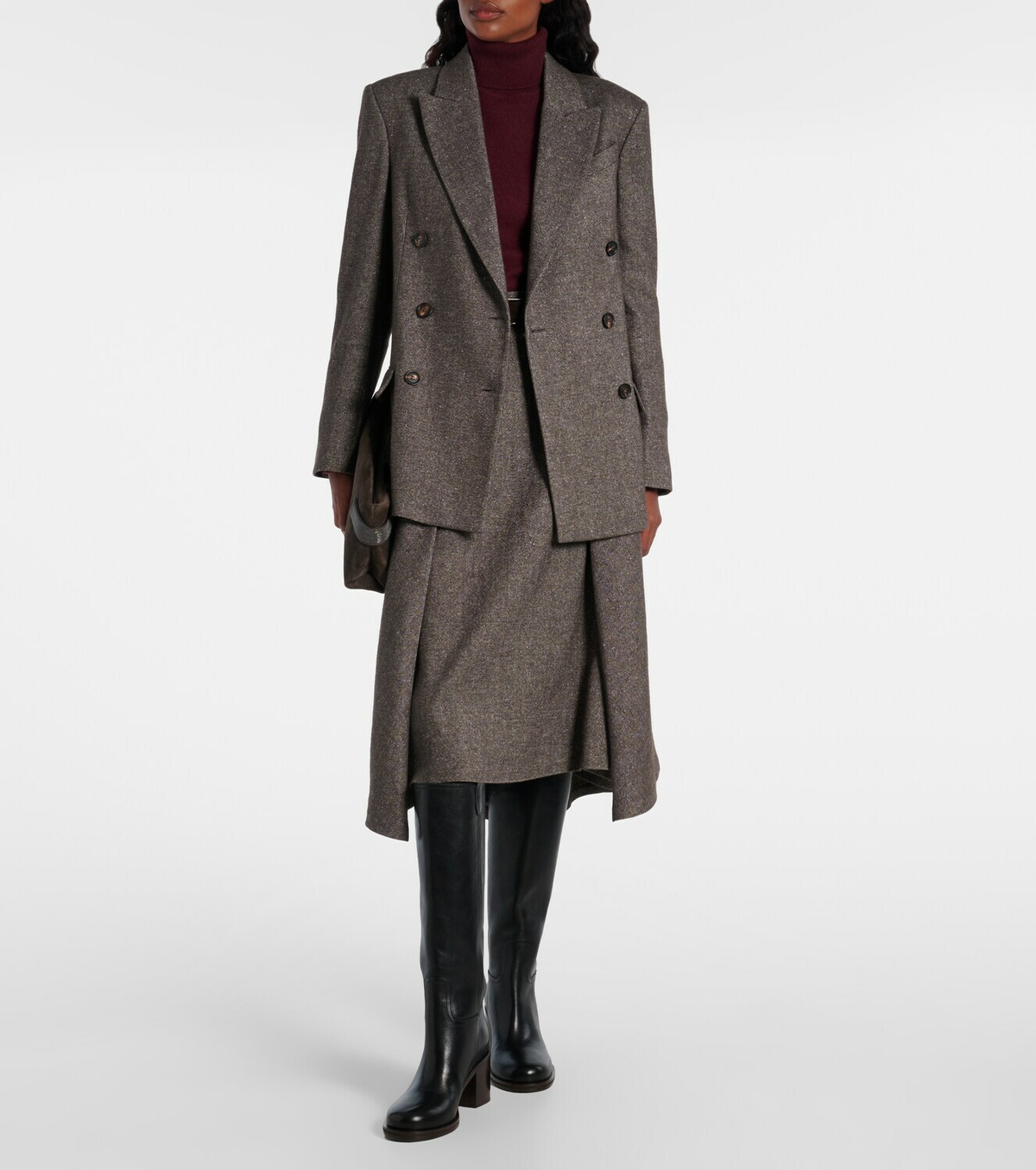 Brunello Cucinelli Leather knee-high boots