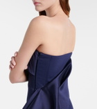 Solace London Kinsley draped strapless gown